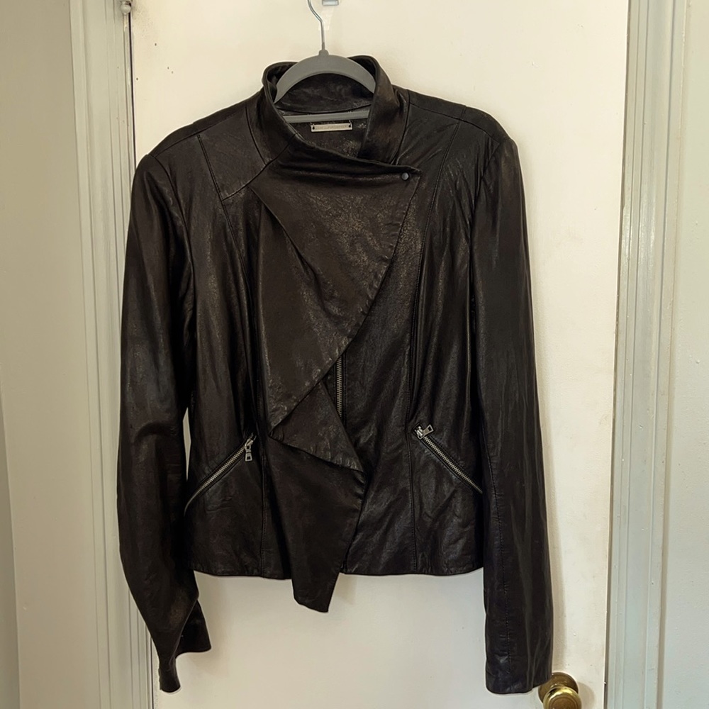 Diane von Furstenberg  couture leather biker jacket !